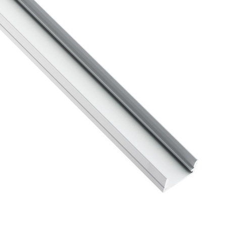 Povrchový Eloxovaný Hliníkový Profil pro LED Pásky KM35, Stříbrný 1m LUMILED