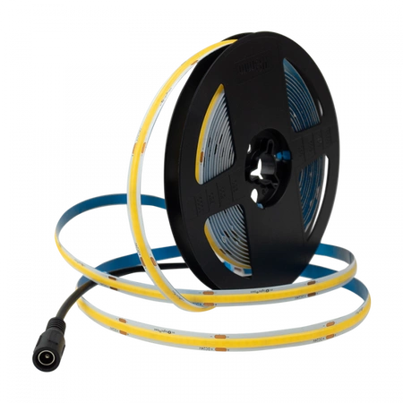 LED pásek COB 7W/m 630lm/m 320LED/m 24V 3000K Warm IP20 Roll 5m + napájecí zdroj + dálkové ovládání Ecolight