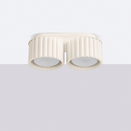 Svítidlo pro povrchovou montáž 2x GX53 Aluminum Beige Aura Deep Space SL.1793 Sollux