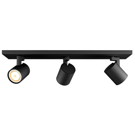 Stropní světlo LED Spot Runner černé 3x 4,2W CCT PHILIPS HUE Bluetooth Zigbee + stmívač