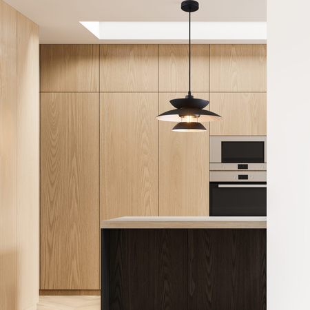 E27 Black Berit Sanico Goldlux Závěsné stropní svítidlo