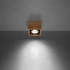 Svítidlo pro povrchovou montáž QUATRO GU10 Halogen Dřevěná kostka SOLLUX