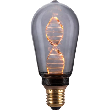 Dekorativní LED žárovka E27 ST64 3.5W 60lm 1800K Teplá bílá 320° DecoVintage Smoke Pillar GOLDLUX (Polux)
