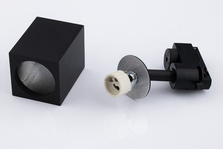 Lištový reflektor GU10, lampa pro jednofázové lišty Černá BRICK LUMILED