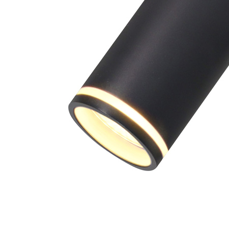 Stojací lampa 3x GU10 PARIS černá Sanico Goldlux