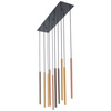 Závěsné stropní svítidlo 10x G9 zlaté Moderní LASER 490 10705 Nowodvorski