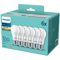 6PAK LED žárovka E27 13W = 100W 1521lm 2700K Warm PHILIPS