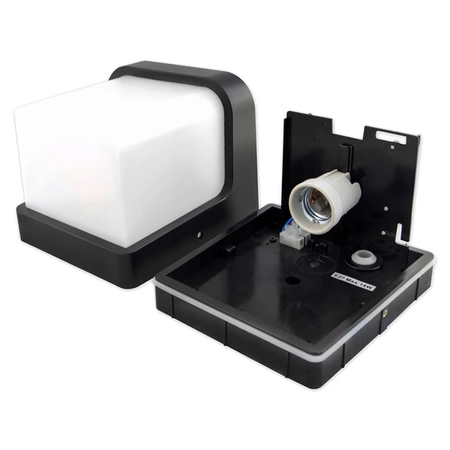 Zahradní nástěnné svítidlo E27 Elevation BLACK Square CORGI