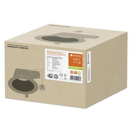 LED panelové zapuštěné bodové svítidlo 18W 1930lm CCT Mesh White Downlight Ledvance