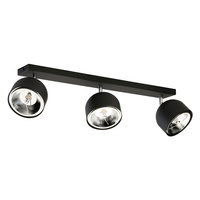 ALTEA BLACK Bodový reflektor černo-stříbrný Moderní stropní svítidlo 3xES111 GU10 3421 TK Lighting