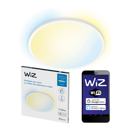 Plafond LED stropní svítidlo pro povrchovou montáž 22W CCT bílé kulaté SMART WiFi WiZ