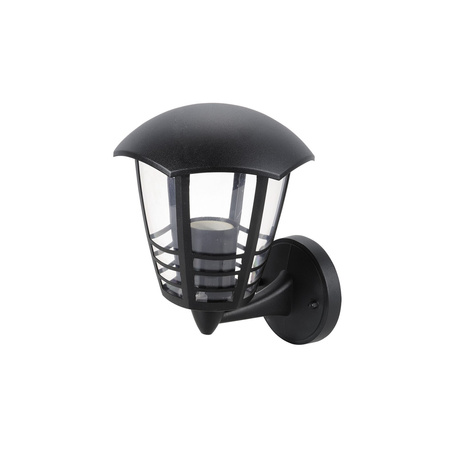 LED zahradní lampa Nástěnná lampa MARSEILLE E27 IP44 Lucerna Up Black RABALUX