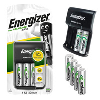 ENERGIZER BASE CHARGER + 4x univerzální AA 1300mAh baterie