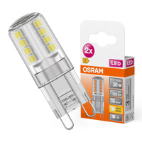 2x LED žárovka s paticí G9 2,6W = 30W 320lm 2700K Warm 300° LED PIN Osram