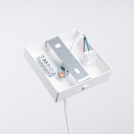 ARIES E27 Bílá skandinávská závěsná lampa SOLLUX