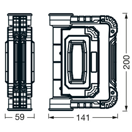 LED reflektor Pracovní lampa na baterie 6500K 1400lm LEDVANCE reflektor
