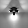 Stropní svítidlo RING 3xGU10 Reflektor Halogenové svítidlo Pohyblivé černé SOLLUX