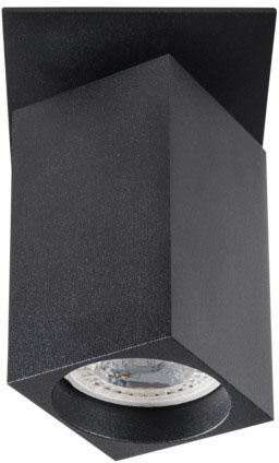 Stropní svítidlo Spot Tuba LED Halogen GU10 Adjustable Square Black Chiro Kanlux