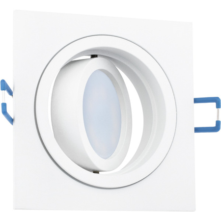 Svítidlo HALOGEN GU10 MR16 Square White CASSIO LUMILED + LED žárovka GU10 6W = 60W 580lm neutrální bílá