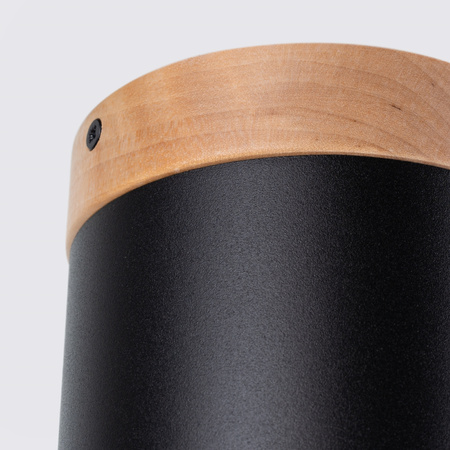 SOLLUX Stropní svítidlo pro povrchovou montáž RIF GU10 Černá skandinávská trubice