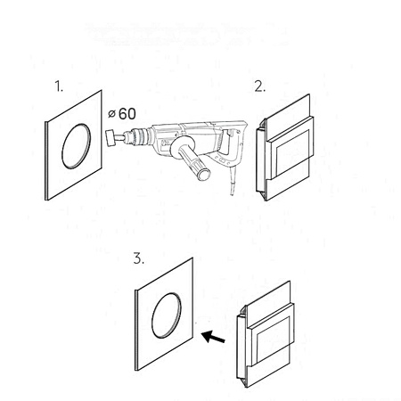 Schodišťové svítidlo LED 1.5W, 4000K Kartáčovaný nikl Neutrální bílá ZIKO KM LUMILED