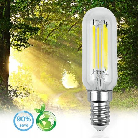 Žárovka LED lednička E14, T25 4W = 40W 440lm 4000K Neutralní bílá Filament LUMILED