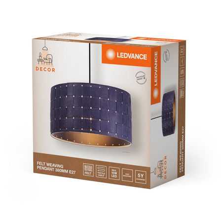 Dekorativní stropní závěsné svítidlo E27 Overhang Grey Decor Ledvance