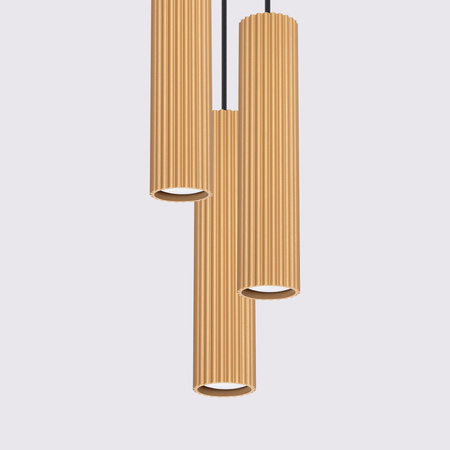 Stropní závěsné svítidlo Tuba Spot 3x GU10 Gold Carbon Deep Space SL.1557 Sollux