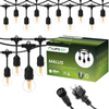 Venkovní řetěz 20m, 40x E27 Žárovky 7W 4000K MALUS LUMILED