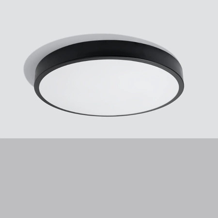 Stropní svítidlo Plafond ONYX 60 LED 65W 3000K 5177lm Černá Minimalistická SOLLUX