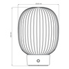 Stolní lampa LED 1,8W 150lm 2700K teplá bílá zlatá stmívatelná Latte Sanico Goldlux