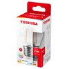 LED žárovka E27 G45 2,5W = 25W 250lm 2700K Warm Filament TOSHIBA