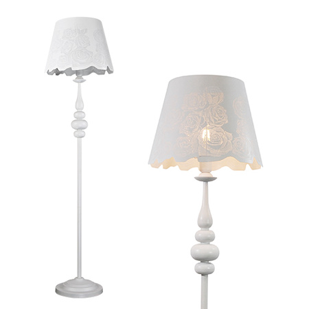 Stojací lampa Fabrizia 1xE27 bílá 150cm - GOLDLUX (Polux)