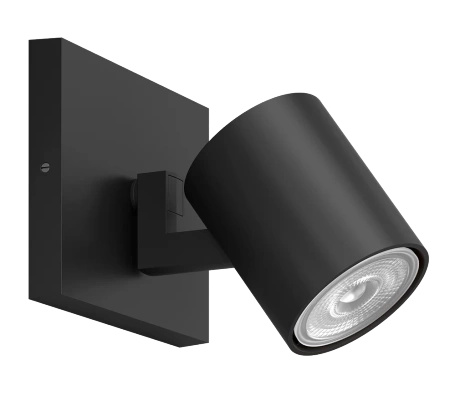 Stropní svítidlo LED RUNNER GU10 s reflektorem černé PHILIPS