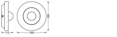LED zahradní stropní svítidlo 22W 3000K Teplá bílá IP44 SMART+ s WiFi kamerou s pohybovým a soumrakovým senzorem. stmívatelné LEDVANCE