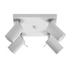Svítidlo pro povrchovou montáž RING 4 4xGU10 Reflektor halogenový pohyblivý Minimalistický bílý SOLLUX
