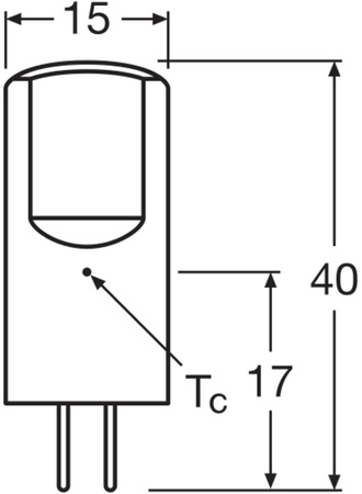 LED žárovka GY6.35 CAPSULE 2.6W = 28W 300lm 2700K Teplá bílá 320° 12V LEDVANCE