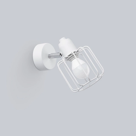 Nástěnné svítidlo BELUCI 1 E14 Bílá Moderní SOLLUX