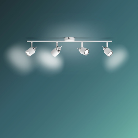 Stropní svítidlo MERANTI 4x GU10 Nástěnné svítidlo Reflektor Moving white PHILIPS