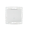Spínač NO pro zvonek 10A Square White LOGI Kanlux