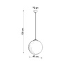 LED závěsné stropní svítidlo UGO E27 Hanging Sphere 40cm White Gold SOLLUX