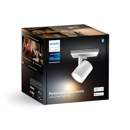 Spot Runner LED nástěnná lampa bílá 4,2W CCT PHILIPS HUE Bluetooth Zigbee