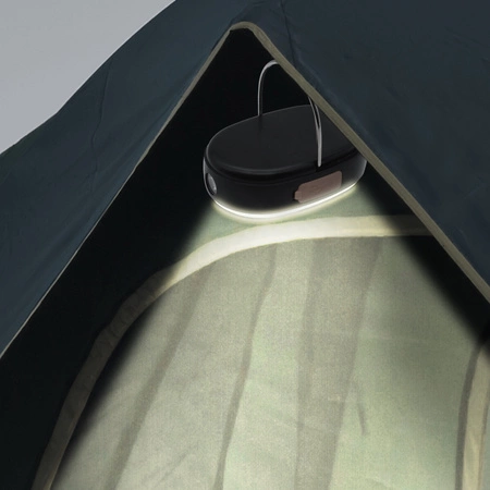 LED přenosná kempingová lampa 1W 600lm 3000-6500K teplá bílá černá IPX4 Sanico Goldlux