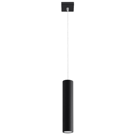 LAGOS 1 GU10 Závěsné stropní svítidlo Minimalistické černé SOLLUX