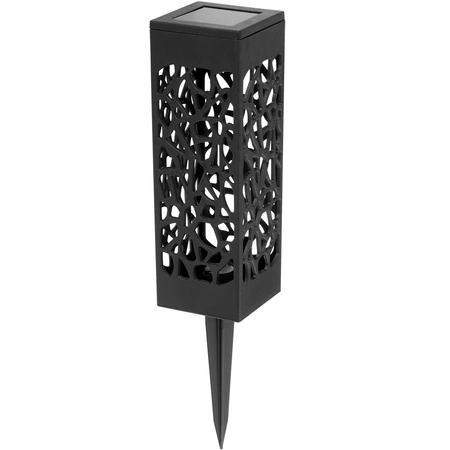 Solární LED venkovní lampa E27, LED ažurová sloupek IP44 3000K AZURE LUMILED