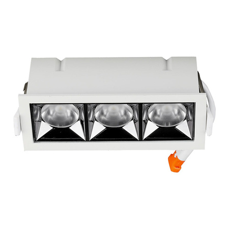 LED Spot 12W 5700K Fixed SMD SAMSUNG CHIP Obdélníkové svítidlo VT-2-12 V-TAC