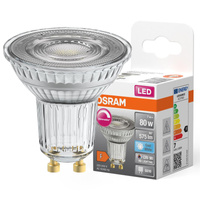 LED žárovka GU10 8.3W = 80W 575lm 4000K Neutrální bila 36° CRI90 OSRAM SUPERSTAR Stmívatelné