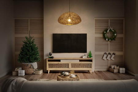 Dekorativní E27 závěsné stropní svítidlo béžové barvy Dekor Ledvance