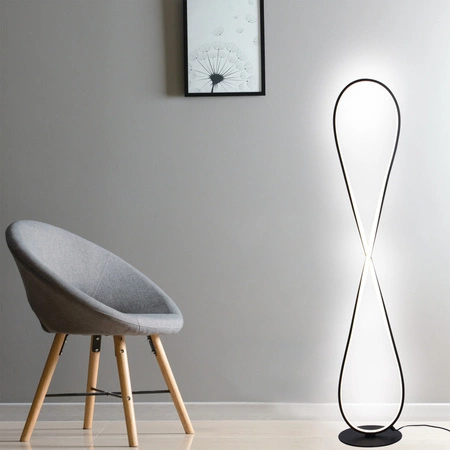 LED stojací lampa 32W 3800lm 4000K neutrální černá INFINITO Sanico Goldlux