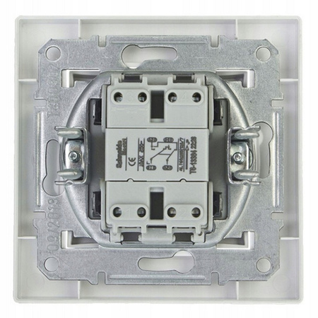Single Cross Light Switch s rámem. zapuštěná montáž SCHNEIDER ASFORA